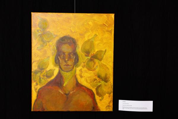 Foto: Bram Saeys; Pius X Eindexamen presentatie optreden, kunstwerken