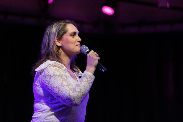 Foto: Bram Saeys; Pius X Eindexamen presentatie optreden, kunstwerken