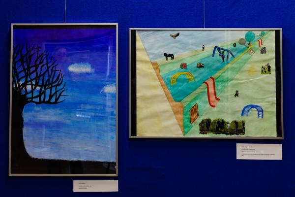 Foto: Bram Saeys; Pius X Eindexamen presentatie optreden, kunstwerken